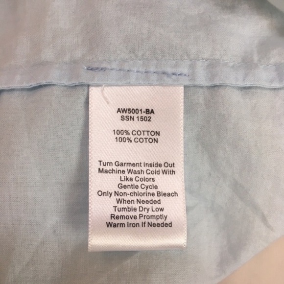 ATM Anthony Thomas Boyfriend Button‎ Down Shirt Cotton Blouse Blue Women’s Sz XS - Picture 7 of 7